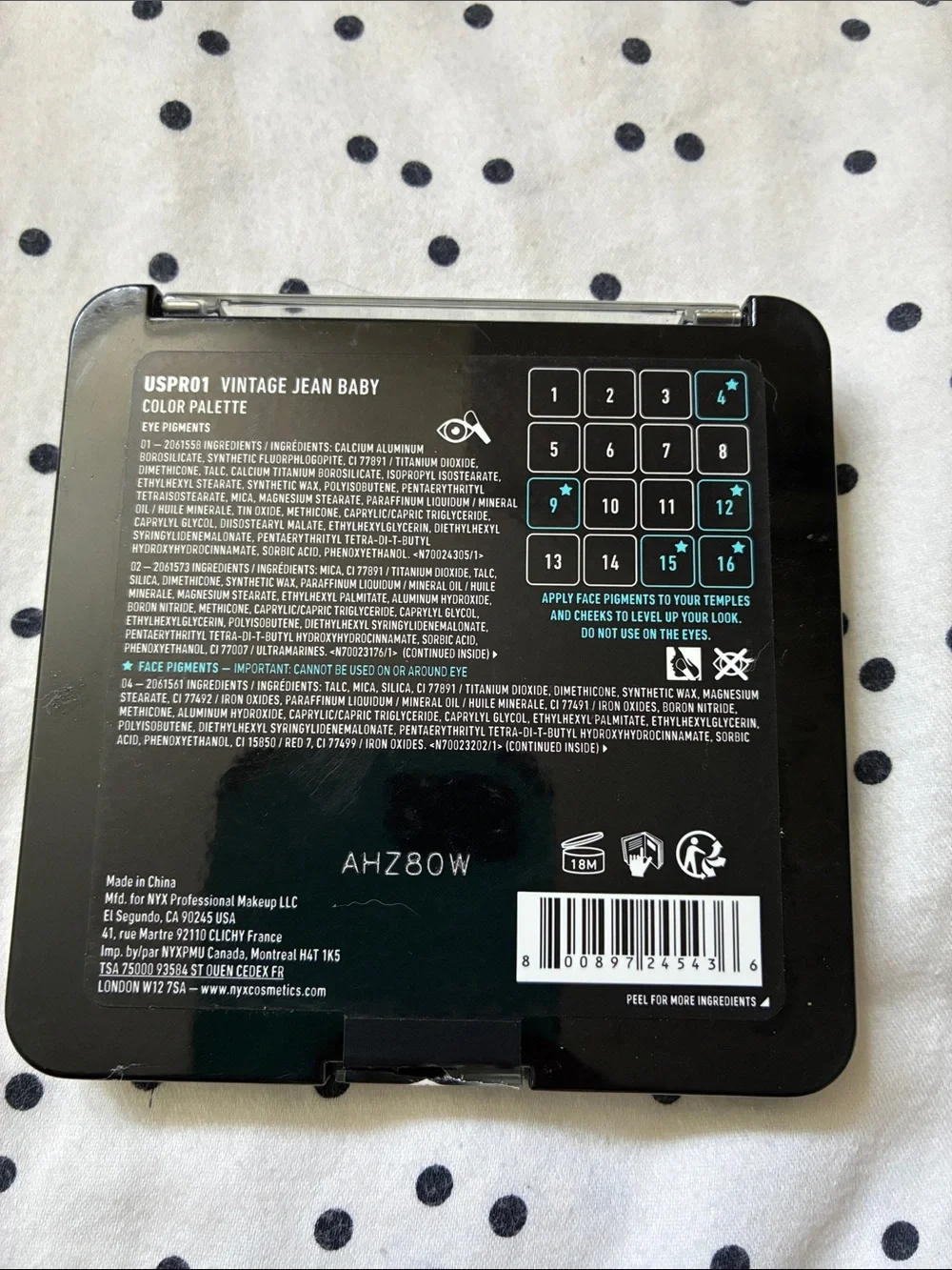 NYX Ultimate Shadow Palette •Vintage Jean Baby